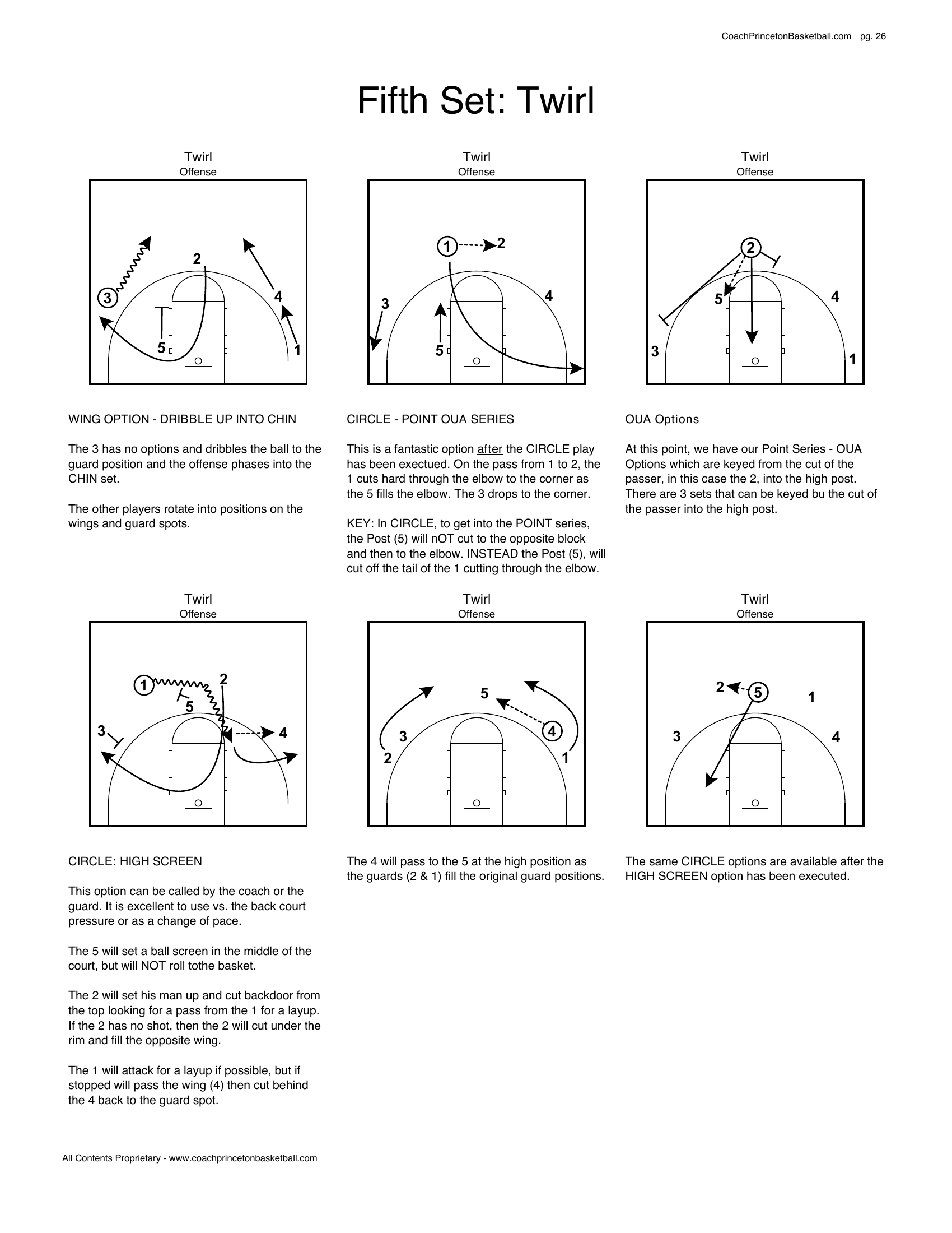 Twirl Reverse court diagram
